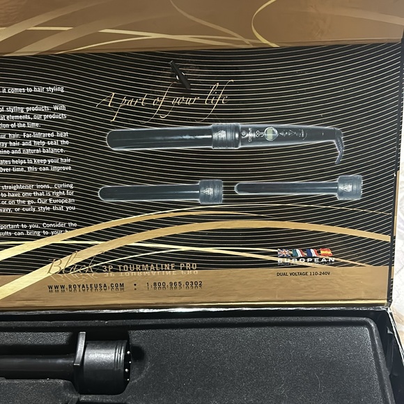 Royals professional 3 barrel curling iron - Picture 3 of 8